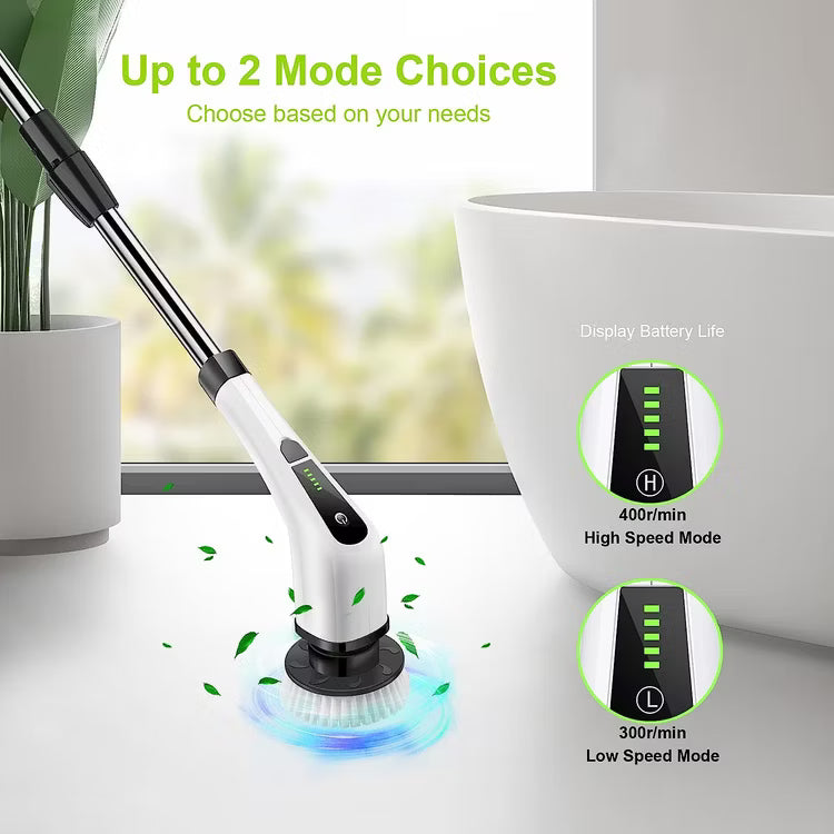 Electric Spin Scrubber 7-in-1 with 54" Adjustable Handle
