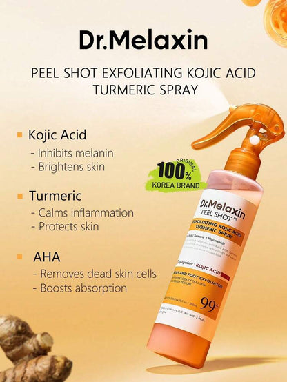 Dr.Melaxin Peel Shot Kojic Acid Turmeric Exfoliating Spray – 200ml