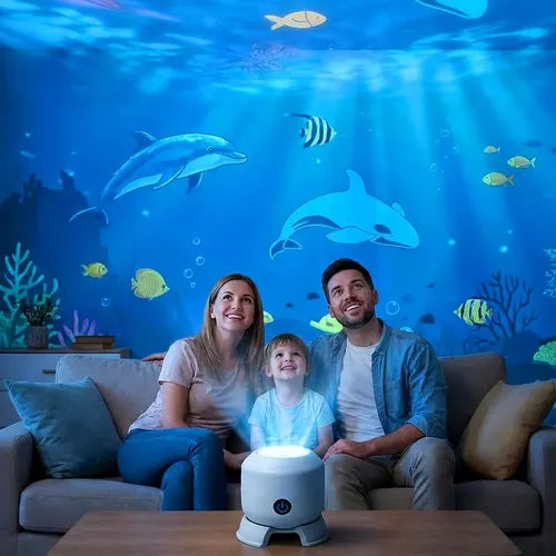 Dynamic Rotating LED Projector Light