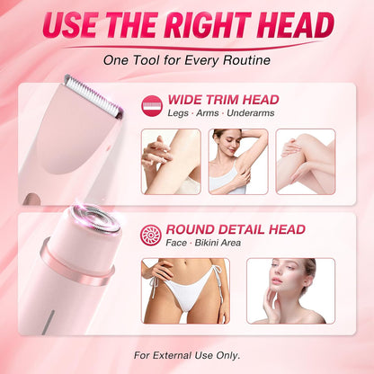 All-in-One Electric Trimmer for Face, Body & Bikini Area ماكينة تشذيب كهربائية متعددة الاستخدامات للوجه والجسم ومنطقة البكيني