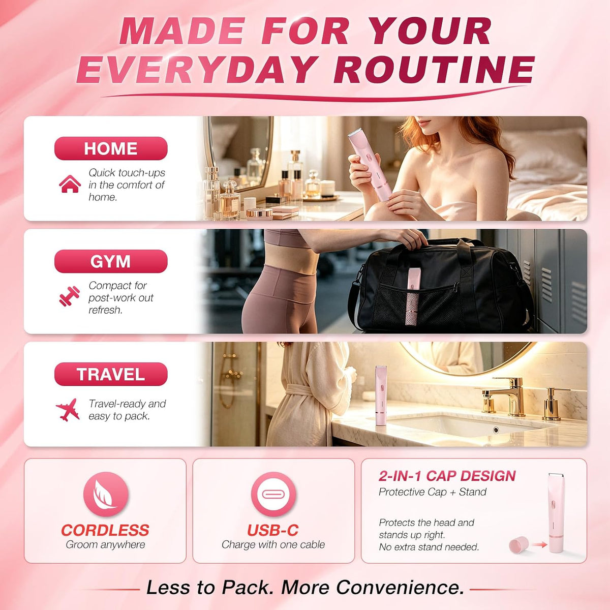 All-in-One Electric Trimmer for Face, Body & Bikini Area ماكينة تشذيب كهربائية متعددة الاستخدامات للوجه والجسم ومنطقة البكيني