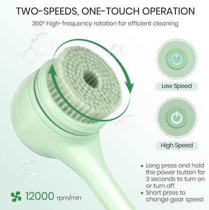 Electric 5-in-1 Body Shower Scrubber Brush
