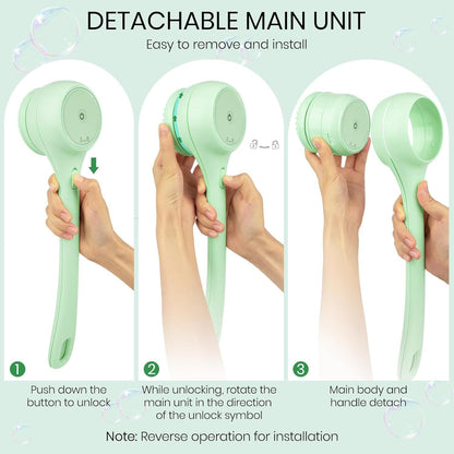 Electric 5-in-1 Body Shower Scrubber Brush