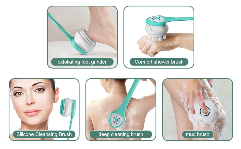 Electric 5-in-1 Body Shower Scrubber Brush