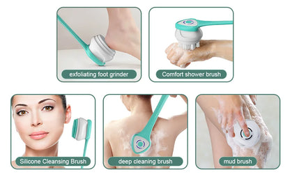 Electric 5-in-1 Body Shower Scrubber Brush