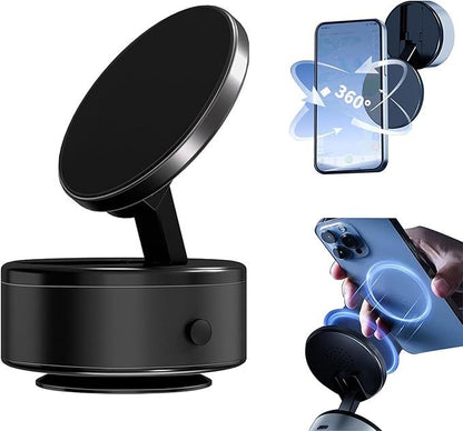 UGREEN MagSafe Car Phone Holder – One-Hand Auto Lock & 360° Rotation حامل هاتف UGREEN للسيارة بتقنية MagSafe – قفل تلقائي بيد واحدة ودوران 360°