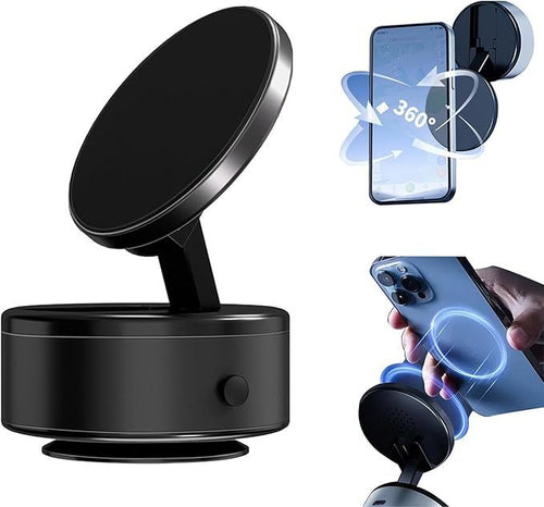 UGREEN MagSafe Car Phone Holder – One-Hand Auto Lock & 360° Rotation حامل هاتف UGREEN للسيارة بتقنية MagSafe – قفل تلقائي بيد واحدة ودوران 360°