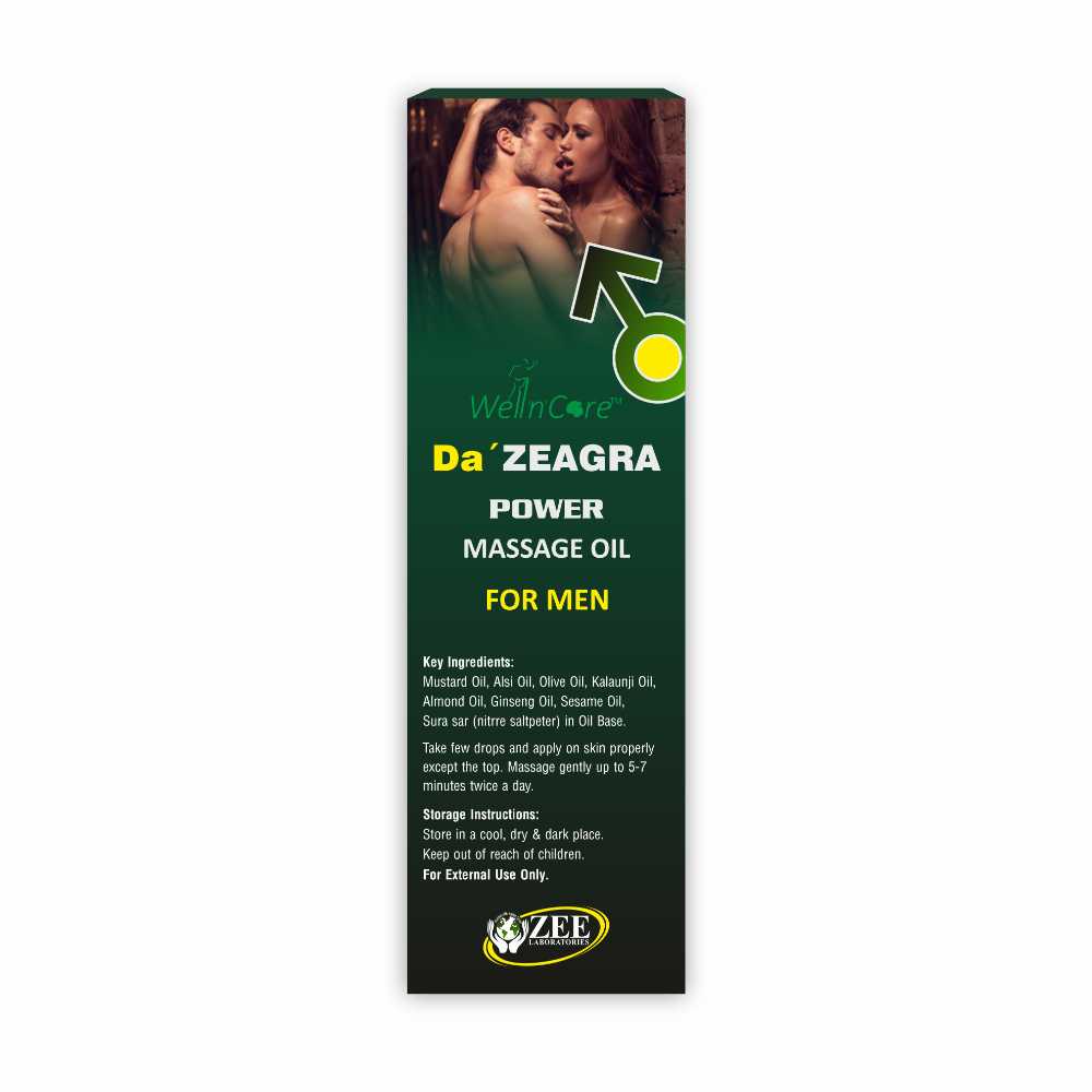 Da’ ZEAGRA Power Massage Oil for Men – Herbal Vitality & Strength Support (25ml